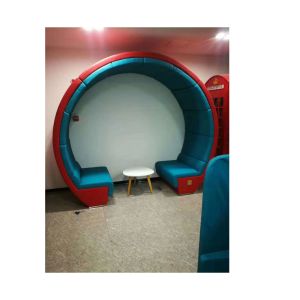 Classcical Shared Workspace Furniture Arch Fabric Upholstered