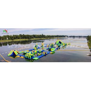 Quality Inflatable Water Park Equipment Floating Slide Trampoline for sale
