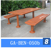 Waterproof Metal Picnic Table With Benches Anti Rust Durable Weather Resistant