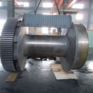 Wire Rope Winch Drum Grooved Lebus Sleeve Customizable Alloy Steel