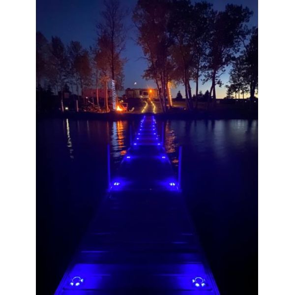 20 Lumens Solar Deck Light with IP67 Waterproof and 6000K Daylight Alert for Outdoor Use