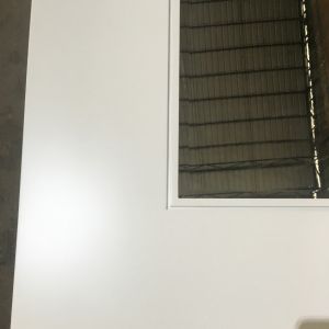 Hotel White Painted Internal Wooden Sliding Doors 45mm Thickness