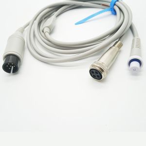 CE Metallic 4 Pin TPU Spacelabs Cardiac Output Cable