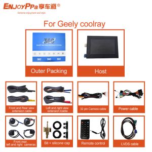 Quality Waterproof 360 Degree Car Camera System For Geely Coolray Surveillance Safety for sale