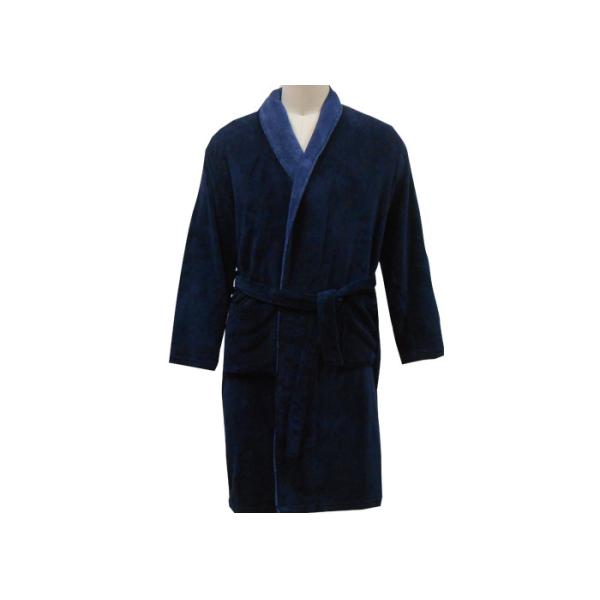 Buy Turn Down Collar Long Sleeved Nightdresses , Super Soft Womens Fleece Bathrobe at wholesale prices