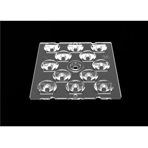 65x150 Degree Wide Angle LED Lens , PC LED Optics Lenses For Road Lamp