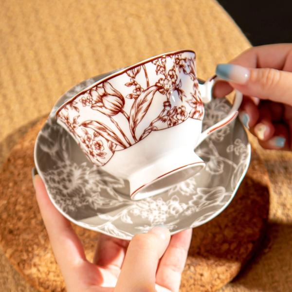 Sustainable Ceramic Tea Cup Set For Elegant Cappuccino Cups And Porcelain Mug