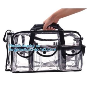 Adjustable Shoulder Strap and Zippered Top, Stadium Security Travel & Gym Clear