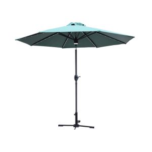 China 300x245cm 8 Rib Straight Pole Parasol Garden Umbrella With Bluetooth Speaker System on sale