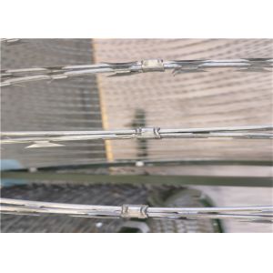 Longlife Concertina Razor Wire Fittings With Clips For Razor Barbed Wire