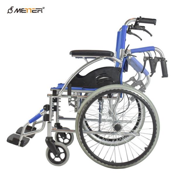 Buy Portable Lightweight Aluminum Manual Wheelchair For Elderly at wholesale prices