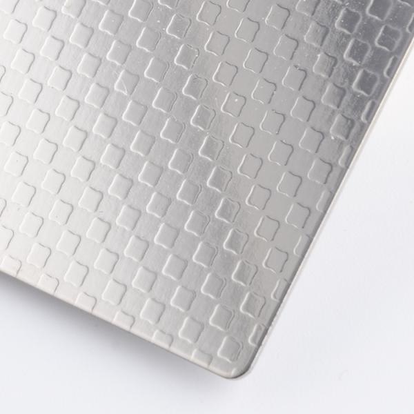 Buy Diamond Embossed Stainless Steel Sheet Custom Cut 3mm Thickness at wholesale prices