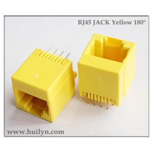 Quality RJ45 connector ,RJ45 Modular 8P8C JACK yellow for sale