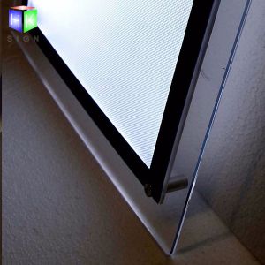 Acrylic indoor Advertising Crystal Led Light Box For Picture Frame Display