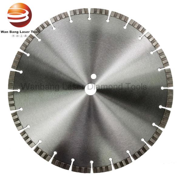Buy 12/14/16 inch Laser Welded Diamond Blade With Array Pattern Turbo Segments for reinforced concrete at wholesale prices