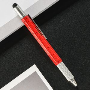 Multifunctional Metal Creative Ballpoint Pen Ruler Screwdriver Touch Screen