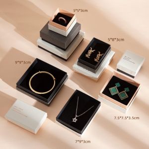 Jewelry bag Custom Set Logo Envelope Flap Elastic drawstring design felt suede