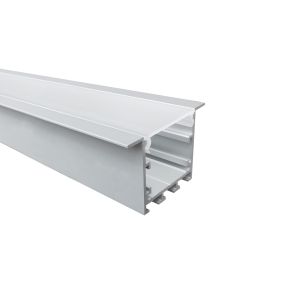 H35mm Flat PMMA Led Light Aluminium Profile Frosted IP44 For Recessed