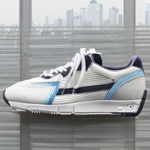 Rubber Outsole Custom Leather Sneakers Anti Slip Four Season