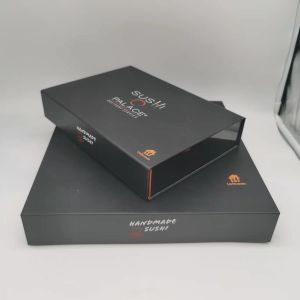 1200G Grey Cardboard Takeaway Sushi Box With Magnet