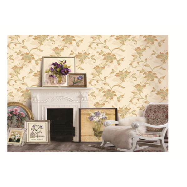 Buy PVC project wallpaper big flower design fashion modern waterproof at wholesale prices