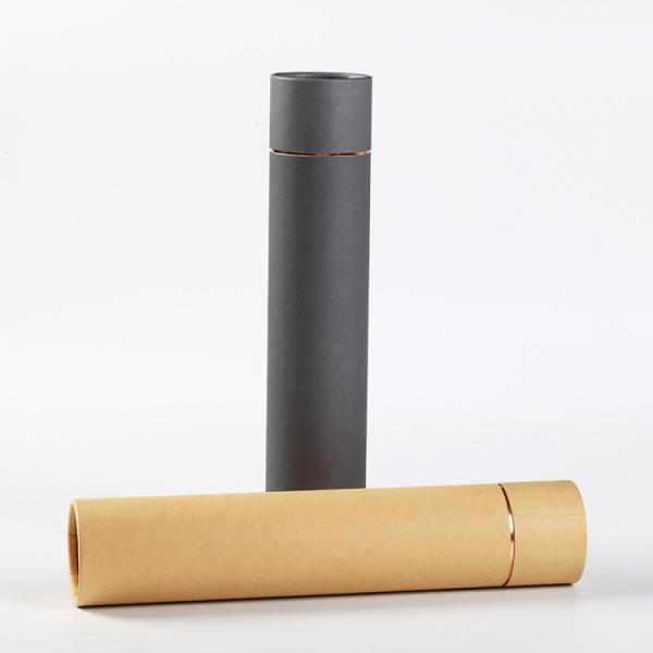 Buy Black Package Kraft Cylinder Packaging with Lid at wholesale prices