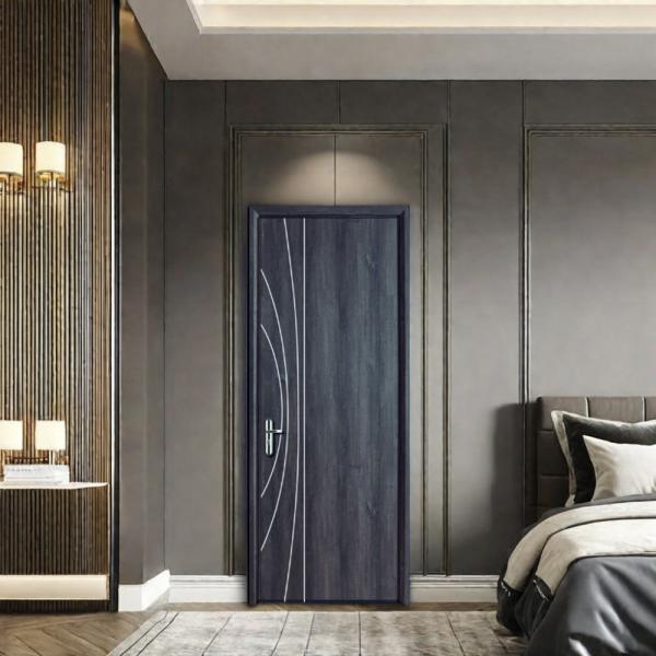 800mm Width WPC Hollow Door Classic Modern Simple Style For Indoor And Outdoor