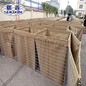 HESCO Defensive Barrier Retaining Wall Wire Mesh 4-5.0mm Wire Dia ISO9001