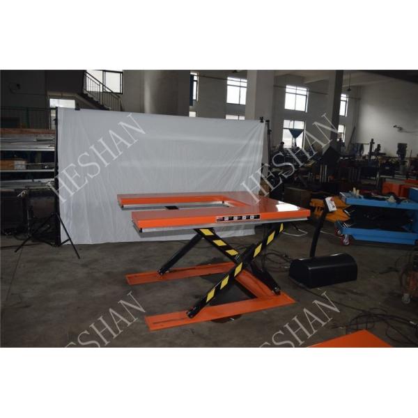 Warehouse Scissor Lift 1 Ton Capacity Material Handling Electric Pallet Lifter