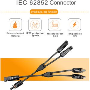 Quality Dustproof 1 Pair 16awg Solar Y Branch Connectors for sale