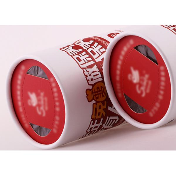 Biological CMYK Pantone Paper Tube Packaging Matt Lamination With Window