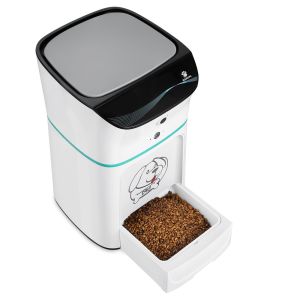 AA Dry Battery 1080P Camera 550mL Pet Food Dispenser