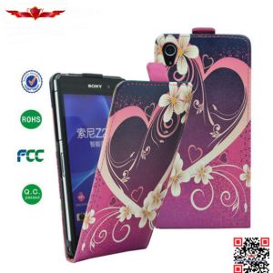 China Hot Selling 100% Qualify PU Flip Leather Cover Cases For Sony Xperia Z2 on sale