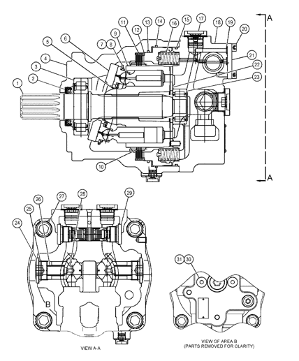 1884164 Barrel Hydraulic Pump Fitting for 322C 324D 325D 330D