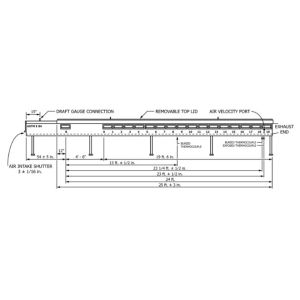 ASTME84 Fire Testing Equipmen Surface Burning Characteristics Testing Equipment