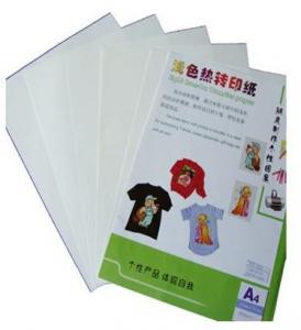 Quality Hot Light Inkjet Heat Transfer Paper for Light Cotton T-shirt ， mug, cap， modal for sale
