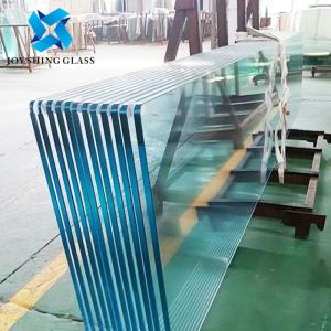 Quality 12mm Blue Tinted Safety Toughened Glass for sale
