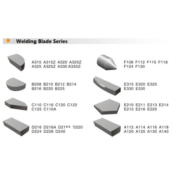 Cemented carbide traditional blade, welding blade