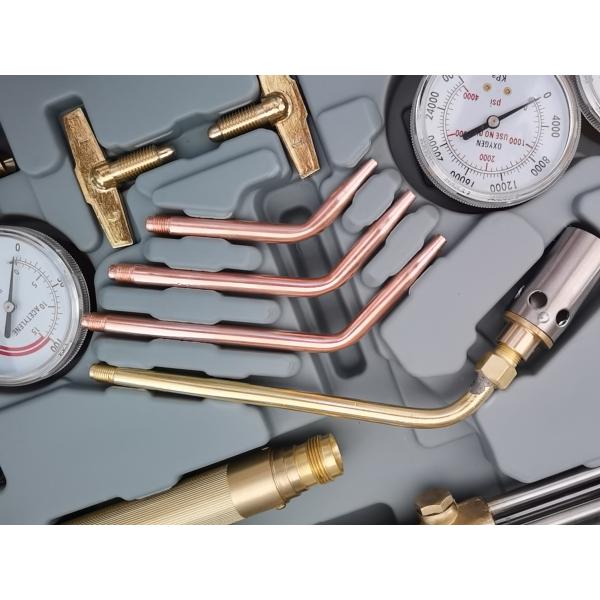 Welding Cutting Kit Oxygen Acetylene Gas Regulator with Twin Hose and Cutting Nozzle