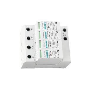 110kA SPD 4 Pole AC Power Surge Protector Low Residual Voltage