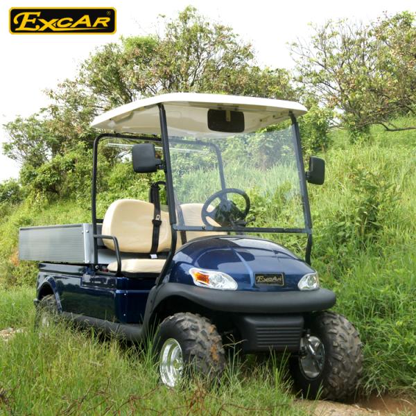 Blue 48v 3.7kw 2 Seat Electric Utility Golf Cart / Buggy Club Car