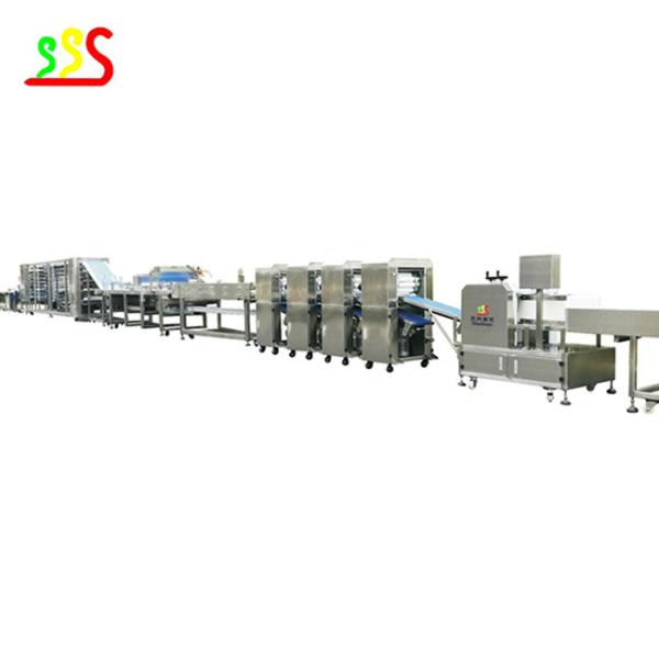 304 Stainless Steel Electric Tortilla Production Line with 6-12 Inch Tortilla Capacity