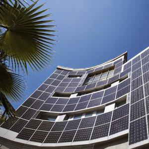 BIPV Photovoltaic Facade Systems 6060 Aluminum Bifacial Pv Modules