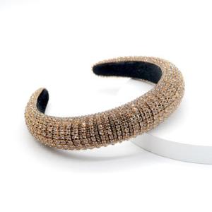 Luxury Rhinestone Silk Makeup Headband 100g Weight 3cm Width