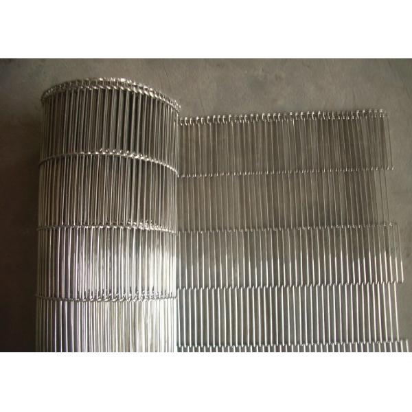 Flat Flex 304 Stainless Steel Wire Mesh Conveyor Belt 220V
