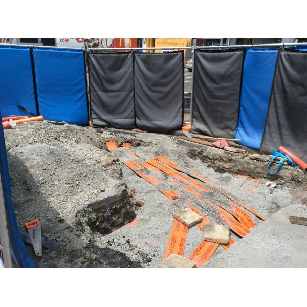 25dB temporary noise barriers composite laminated fabric 1.2mm outside please pvc plastic film