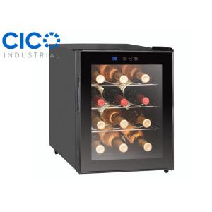 Quality Full Glass Thermoelectric Wine Refrigerator , Single Zone Wine Cooler for sale