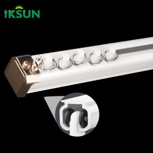 T5 Temper Square Curtain Rod Railing With Aluminum Alloy Bracket