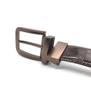 Rotate Buckle Reversible 3.5CM Mens Casual Leather Belt