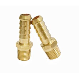 3/8" Barb X 3/8" NPT Male Brass Hose Barb Fittings CNC